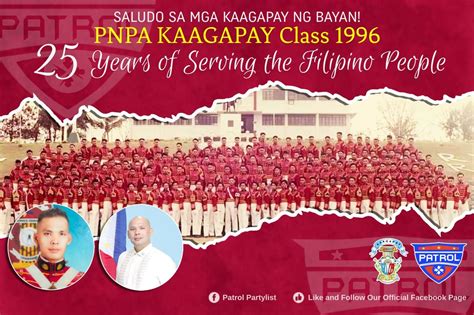 PNPA KAAGAPAY CLASS of 1996: 25 .